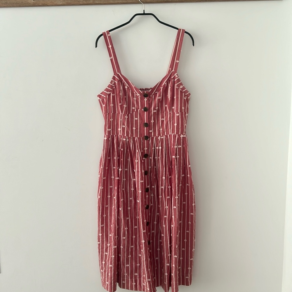 EUC_Pink Button Up Maeve Dress